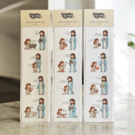 Jesus Is With You Sticker Sheet – Kawaii Christian Faith Stickers