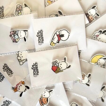 Pochacco Acrylic Pin Brooches – 20 Kawaii Designs to Collect