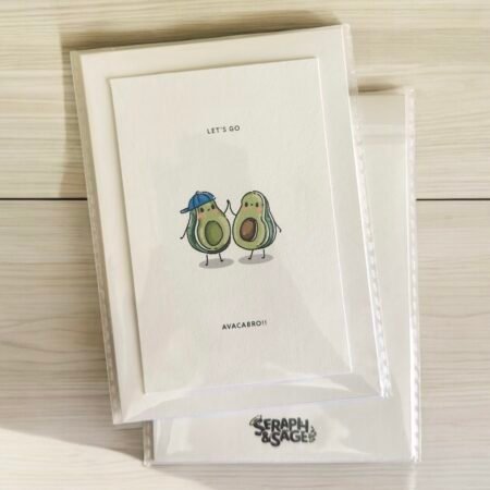 Let’s Go Avacabro!! – Fun Puns Note Card (Blank Inside)