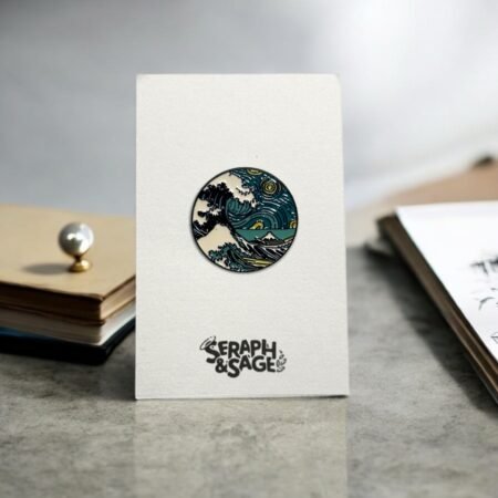 Art Inspired Enamel Pin - The Great Wave off Kanagawa