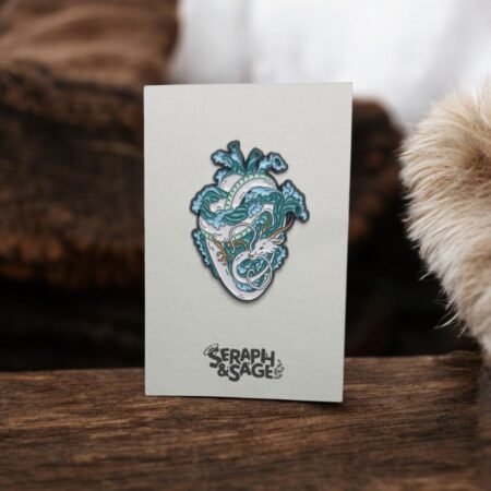 Dragon Heart Enamel Pin – Haku nspired Studio Ghibli Pin
