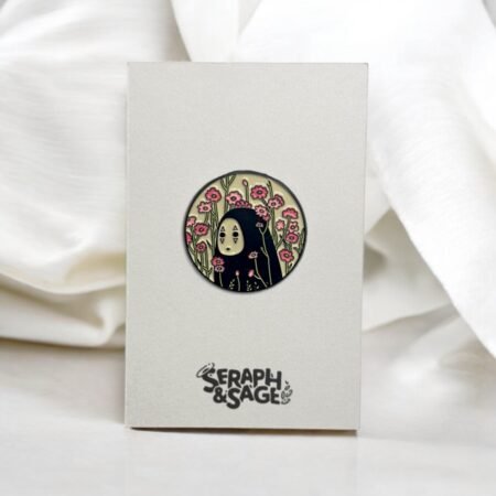 No Face Enamel Pin – Studio Ghibli Inspired (Spirited Away)