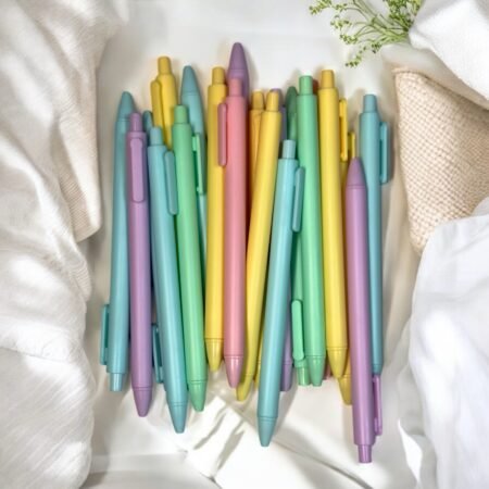 Black Gel Pen – Soft Pastel Body