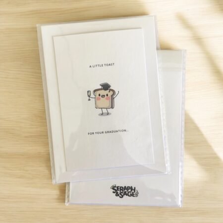 A Little Toast – Graduation Fun Puns Note Card (Blank Inside)