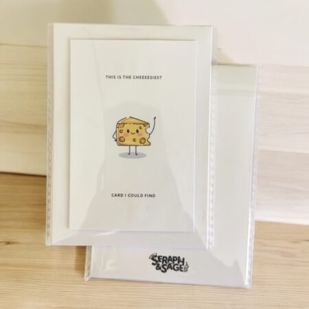 This Is the Cheesiest Card I Could Find – Fun Puns Note Card (Blank Inside)
